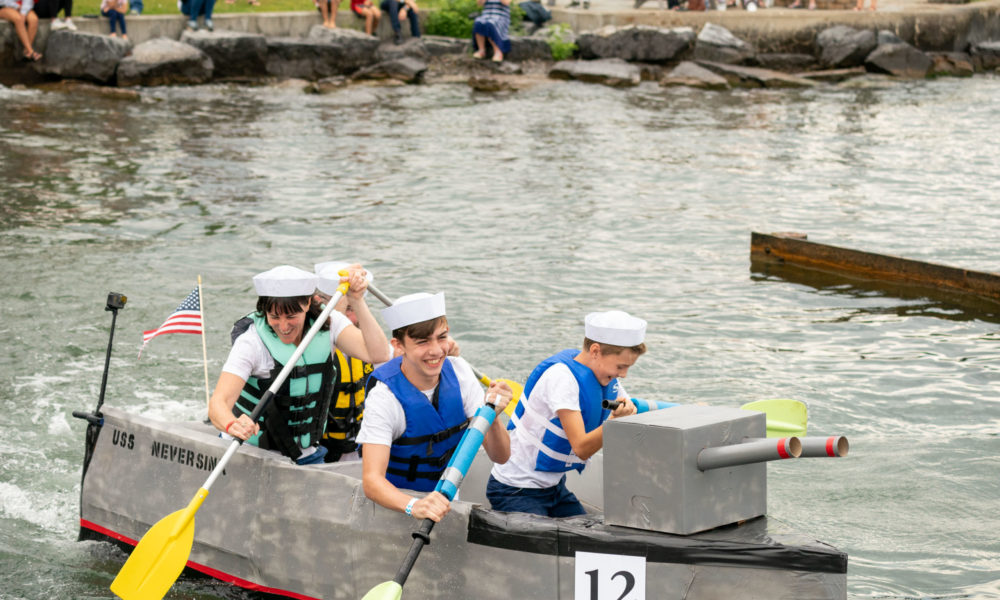 Cardboard Boat Race, F&CS, Family and Childrens Service