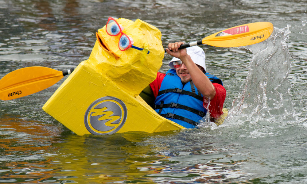 Cardboard Boat Race, F&CS, Family and Childrens Service