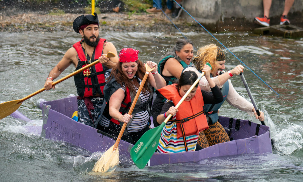 Cardboard Boat Race, F&CS, Family and Childrens Service